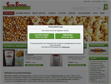 Tablet Screenshot of funfood-online.de